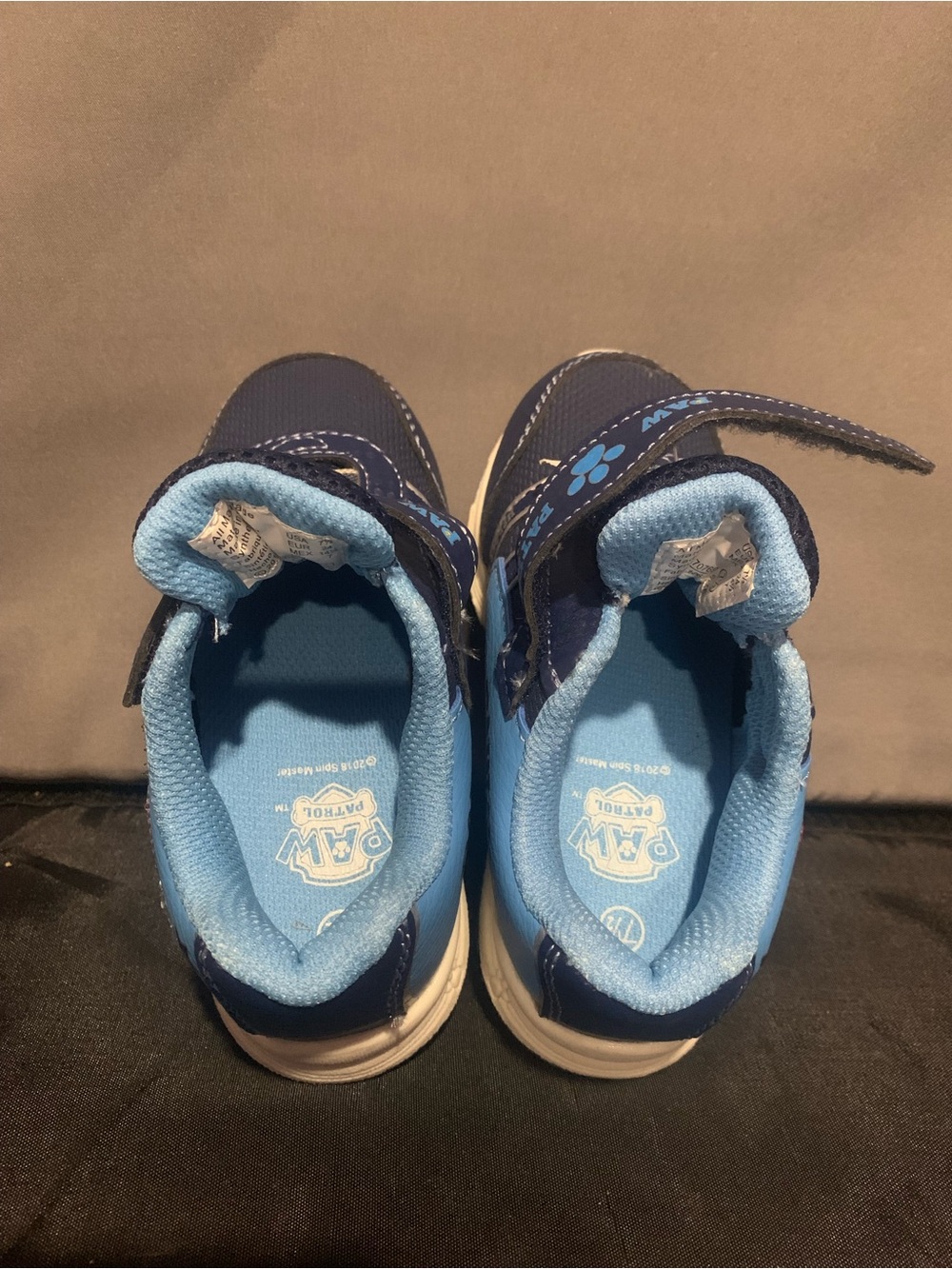 Paw Patrol Navy and Light Blue Kids Sneakers with Paw Detail - Picture 9 of 11